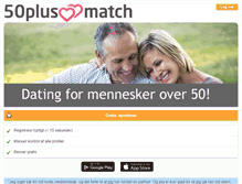 Tablet Screenshot of 50plusmatch.dk