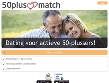Tablet Screenshot of 50plusmatch.nl